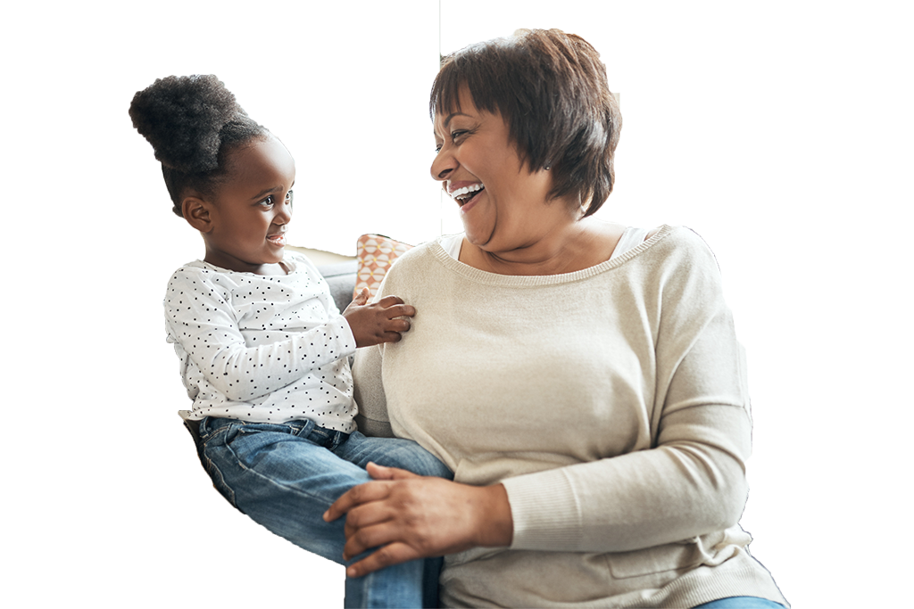 African American woman with child